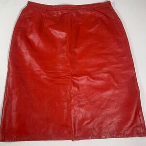 Vintage pacific leather of California red